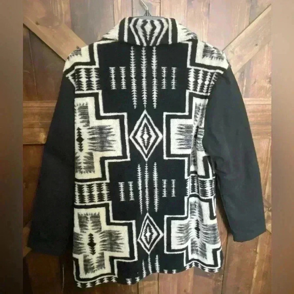 Pendleton NWT Harding Blanket Fleece Aztec Southwestern Sherpa Jacket Si… - Picture 4 of 8